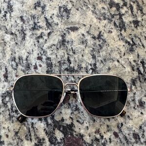 ABE Classic Black and Gold Aviator Warby Parker Sunglasses